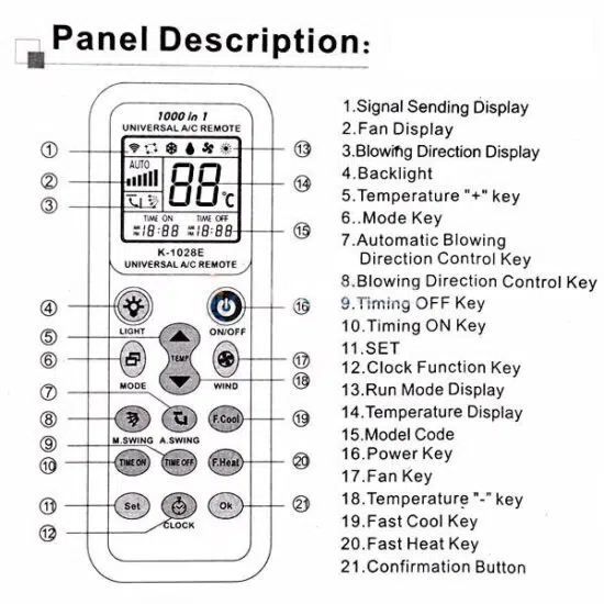 remote máy lạnh. điều khiển máy lạnh đa năng, remote điều khiển máy lạnh nội địa nhật