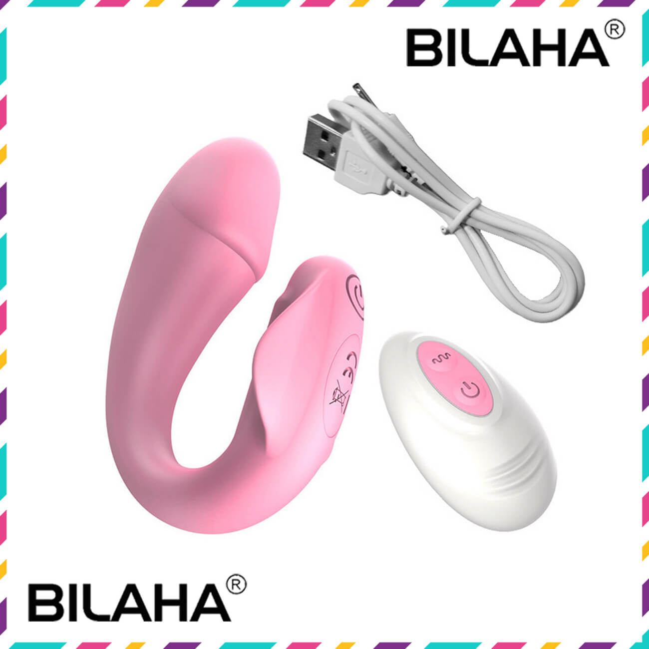 (WEB1259) Máy Rung Tình Yêu Pin Sạc 10 Tần Số Có Remote (Có Che Tên)