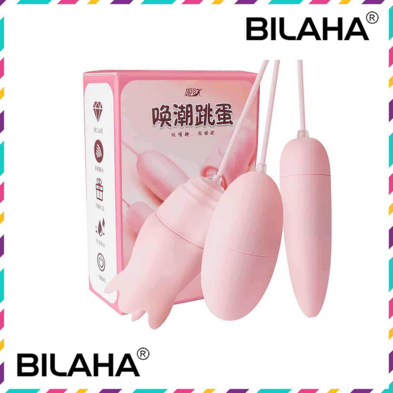 (WEB1264) Trứng Rung Tình Yêu 3 Đầu Pin Sạc Rung 10 Tần Số (Có Che Tên)